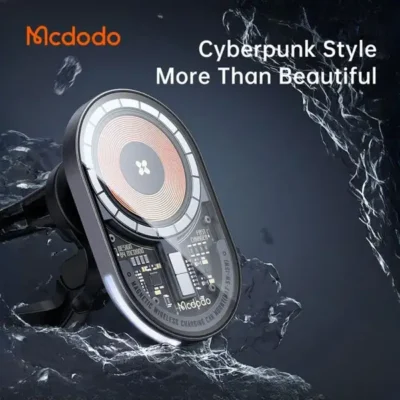 هولدر و شارژ وایرلس مگنتی مک دودو Mcdodo Transparent Magnetic Wireless Charging Car mount CH-2340 6