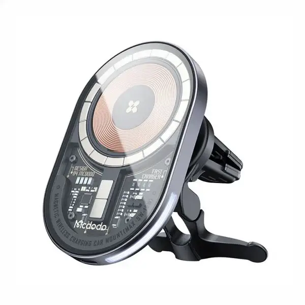 هولدر و شارژ وایرلس مگنتی مک دودو Mcdodo Transparent Magnetic Wireless Charging Car mount CH-2340
