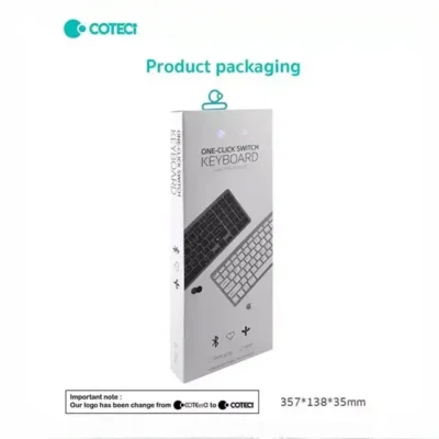 کیبورد بی سیم سه حالته کوتتسی Coteetci Three-mode wireless keyboard 84007 3