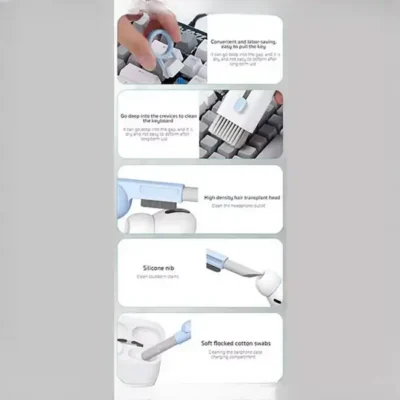 ست نظافت چند کاره دستگاه‌های الکترونیکی کوتتسی Coteetci 8 in1 Multifunctional cleaning set 75002 7