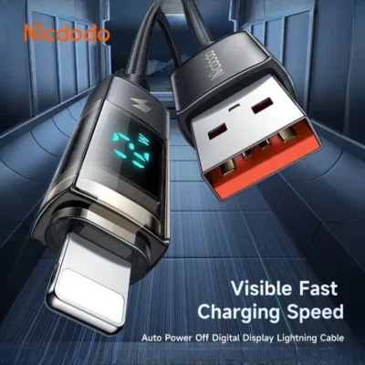 کابل شارژ لایتنینگ قطع کن دار 1.2 متری مک دودو Mcdodo Lightning Auto Power Off CA-3620 4