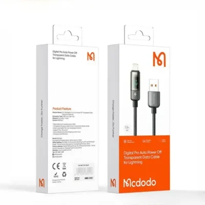 کابل شارژ لایتنینگ قطع کن دار 1.2 متری مک دودو Mcdodo Lightning Auto Power Off CA-3620 8