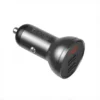شارژر فندکی دو پورت 24 وات بیسوس Baseus Digital Display Car Charger Dual USB CCBX-0G