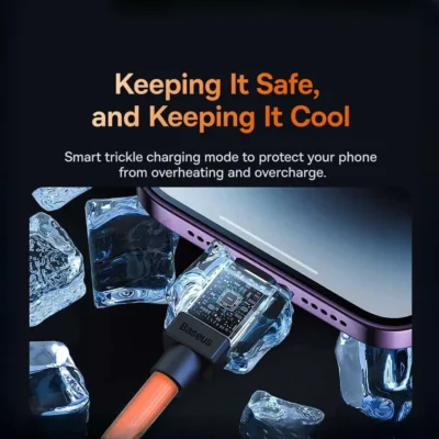 کابل شارژ تایپ سی به لایتنینگ بیسوس Baseus CoolPlay Series Fast Charging Cable Type-C to iPhone 20W 2