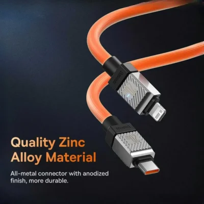 کابل شارژ تایپ سی به لایتنینگ بیسوس Baseus CoolPlay Series Fast Charging Cable Type-C to iPhone 20W 3
