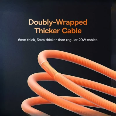 کابل شارژ تایپ سی به لایتنینگ بیسوس Baseus CoolPlay Series Fast Charging Cable Type-C to iPhone 20W 5