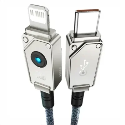 کابل شارژ تایپ سی به لایتنینگ 20 وات بیسوس Baseus Aramid Fiber Braiding Type C To Lightning Cable CB000049 3