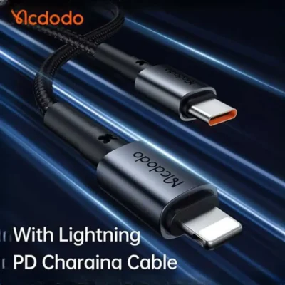 شارژر فندکی مکدودو 30 وات به همراه تایپ سی به لایتنینگ MCDODO CC-7492 7