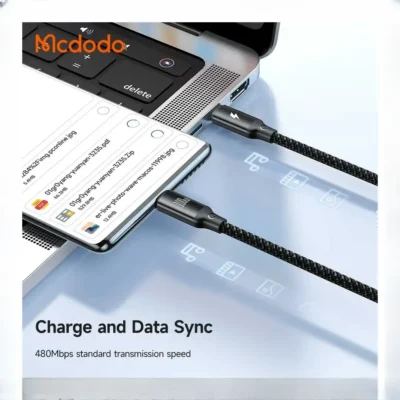 کابل شارژ 100 وات 3در1 مکدودو Mcdodo CA-494 USB-C to Type-C + iP + Wireless Charger for Apple Watch 3 in 1 Charging Cable 7