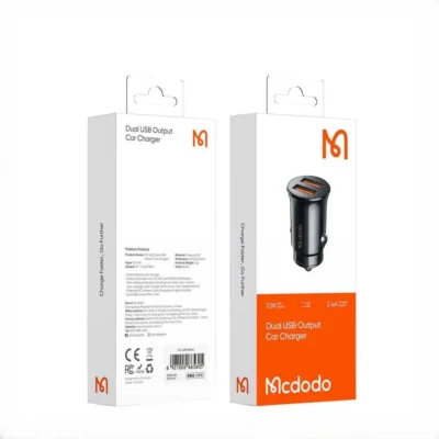 شارژر فندکی دو پورت فست شارژ 12 وات Mcdodo Dual USB Output Car Charger cc-6602 2
