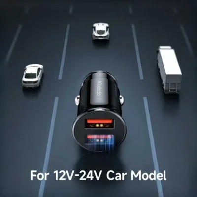 شارژر فندکی دو پورت فست شارژ 12 وات Mcdodo Dual USB Output Car Charger cc-6602 3
