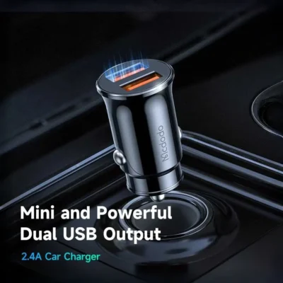 شارژر فندکی دو پورت فست شارژ 12 وات Mcdodo Dual USB Output Car Charger cc-6602 6