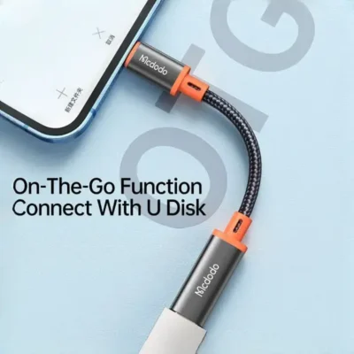 تبدیل تایپ سی به لایتنینگ مک دودو Mcdodo Type-C To Lightning Convertor Cable CA-1440 6
