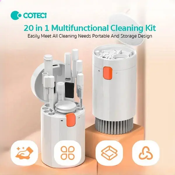 کیت نظافت دستگاه‌های الکترونیکی کوتتسی Coteci Multifunctional 20in1 Cleaning Kit 75003