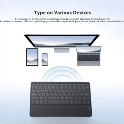 کیبورد بلوتوثی همراه با تاچ پد کوتسی Coteci Portable Bluetooth Smart Keyboard 64015 2