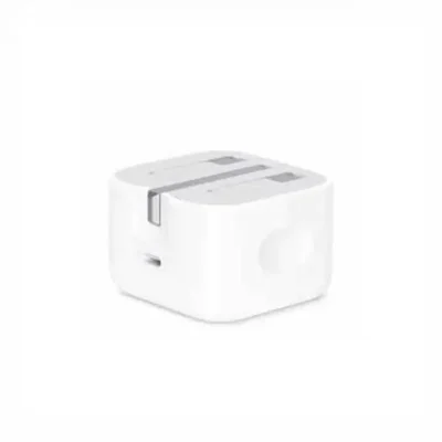 شارژر دیواری 20 وات اصلی اپل مدل Apple USB-C 20W Power Adapter A2344 سه پین
