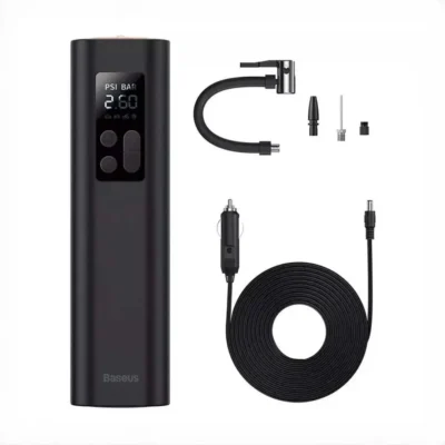 پمپ باد و چراغ‌قوه بیسوس Baseus Super Mini Inflator Pump CRCQ000001