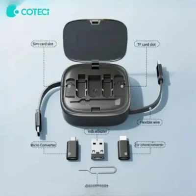 پک چند منظوره کابل و تبدیل کوتسی COTECI MULTIFUNCTIONAL TELESCOPIC CORD STORAGE BOX 87701 2
