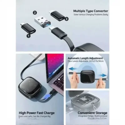 پک چند منظوره کابل و تبدیل کوتسی COTECI MULTIFUNCTIONAL TELESCOPIC CORD STORAGE BOX 87701 4