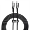کابل دو سر تایپ سی 100 وات 1 متر بیسوس Baseus Glimmer Type-C To Type-C Fast Charging Data Cable CADH000701