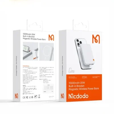 پاوربانک وایرلس مگنتی 10000 مک دودو Mcdodo Built-in Magnetic Wireless 20W Power Bank MC-510 9