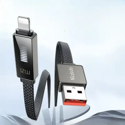 کابل شارژ لایتنینگ 1.2 متر مک دودو Mcdodo LED Rhythm Data Cable CA-497 2