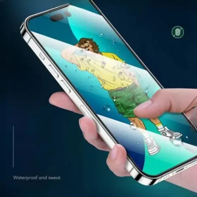 گلس دور سلیکیونی گرین لاین آیفون Green Lion 3D Silicone Plus High Definition For Iphone 14 Pro Max GN3DSHD14PM 3