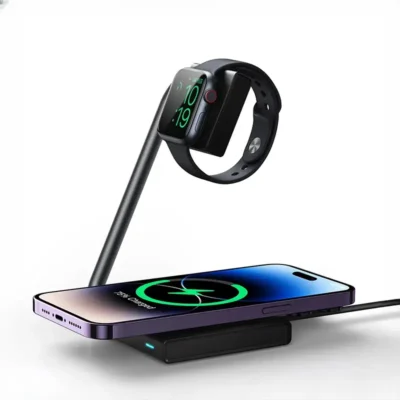 شارژر بیسیم 2 کاره جویروم Joyroom 2in1 wireless charger JR-WQN05 2