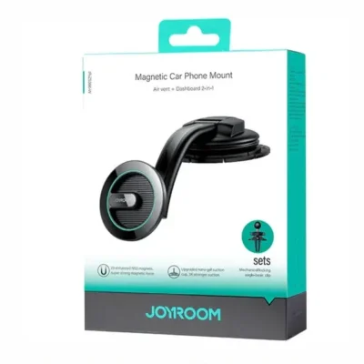 هولدر مگنتی دوکاره دریچه کولر و رو داشبوردی جویروم Joyroom Magnetic Car Phone Mount JR-ZS366-W 11