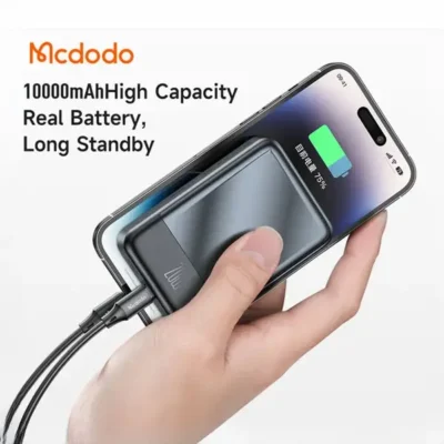 پاوربانک وایرلس مگنتی 20 وات 10000 مک دودو Mcdodo Magnetic Wireless Power Bank MC-426 12