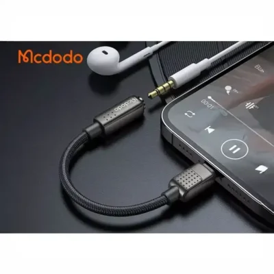 تبدیل لایتنینگ به جک 3.5 میلی متری مک دودو Mcdodo Lightning To DC3.5MM Female Digital Audio Cable CA-501 4