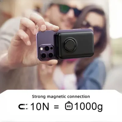 پاوربانک مگنتی وایرلس 10000 جویروم Joyroom Mini Magnetic Wireless Power Bank JR-W050 2