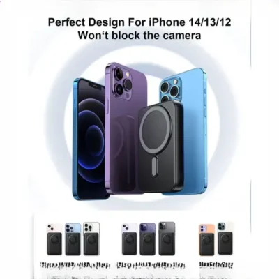 پاوربانک مگنتی وایرلس 10000 جویروم Joyroom Mini Magnetic Wireless Power Bank JR-W050 4