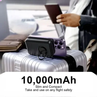 پاوربانک مگنتی وایرلس 10000 جویروم Joyroom Mini Magnetic Wireless Power Bank JR-W050 5