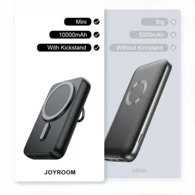 پاوربانک مگنتی وایرلس 10000 جویروم Joyroom Mini Magnetic Wireless Power Bank JR-W050 7