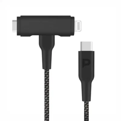 کابل دو سر 60 واتی پاورولوژی Powerology Braided Data Cable PCAB007BK