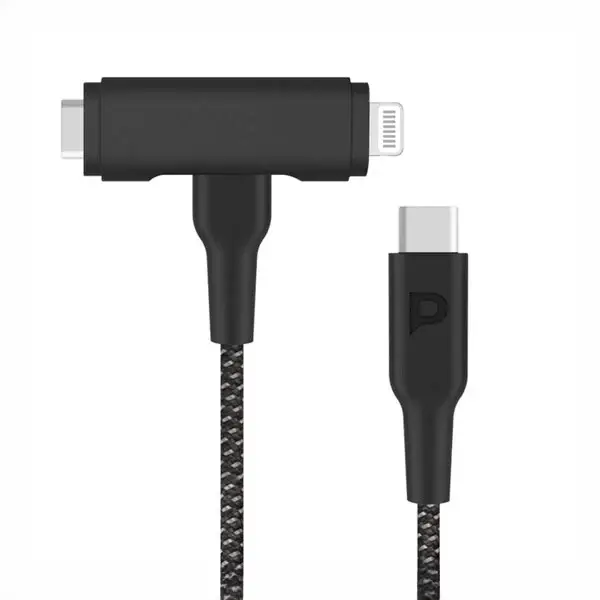 کابل دو سر 60 واتی پاورولوژی Powerology Braided Data Cable PCAB007BK