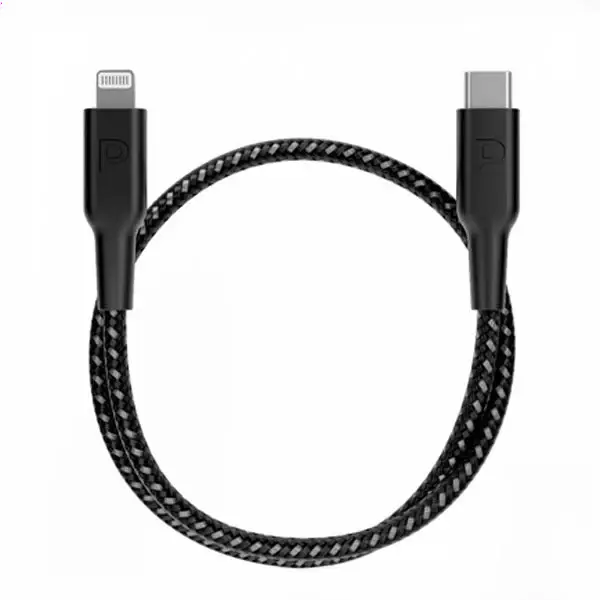 کابل تایپ سی به لایتنینگ 30 سانتی پاورولوژی Powerology Type-C To lightning PD Data Cable PCAB006BK