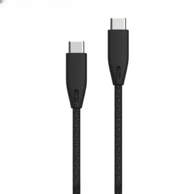 کابل دو سر تایپ سی 100 وات پاورولوژی Powerology Braided USB-C To USB-C Data Cable PBCC2BK