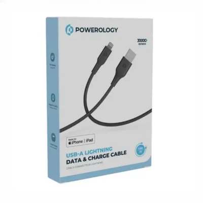 کابل شارژ لایتنینگ 1.2 متر پاورولوژی Powerology Lightning Data Cable PWATL1M 3
