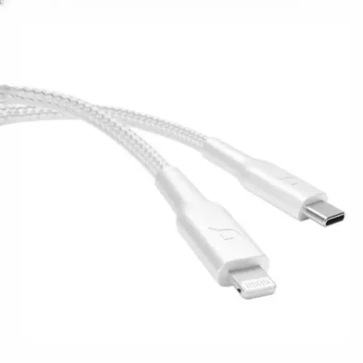 کابل شارژ تایپ سی به لایتنینگ 60 وات پاورولوژی Powerology Braided PD Data Cable P23BRCL12 2