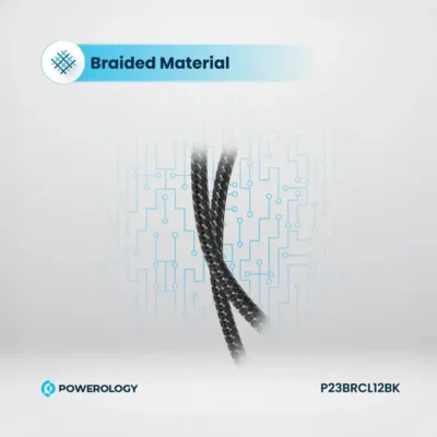کابل شارژ تایپ سی به لایتنینگ 60 وات پاورولوژی Powerology Braided PD Data Cable P23BRCL12 6