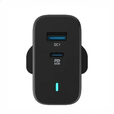 آداپتور شارژ 45 وات با کابل همراه پاورولوژی Powerology Ultra-Quick GaN Charger PWCUQC004 2