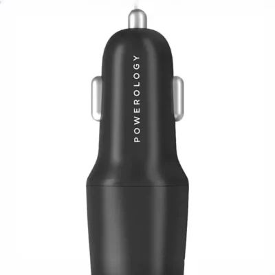 شارژر فندکی دو پورت 55 وات پاورولوژی Powerology Ultra-Quick Car Charger PCCSR006 4