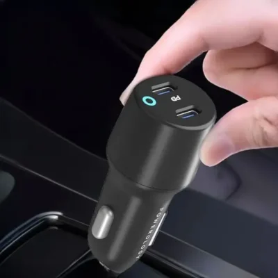 شارژر فندکی دو پورت 55 وات پاورولوژی Powerology Ultra-Quick Car Charger PCCSR006 5