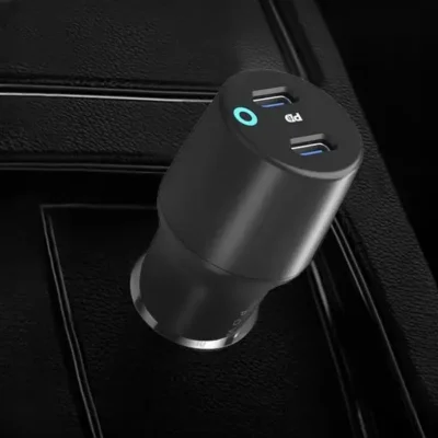 شارژر فندکی دو پورت 55 وات پاورولوژی Powerology Ultra-Quick Car Charger PCCSR006 6