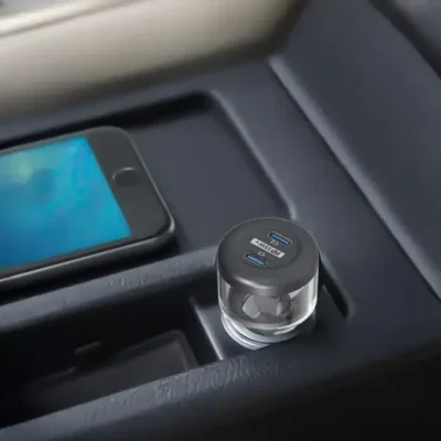 شارژر فندکی دو پورت 35 وات پاورولوژی Powerology Crystalline Quick Car Charger PCCSR011 4