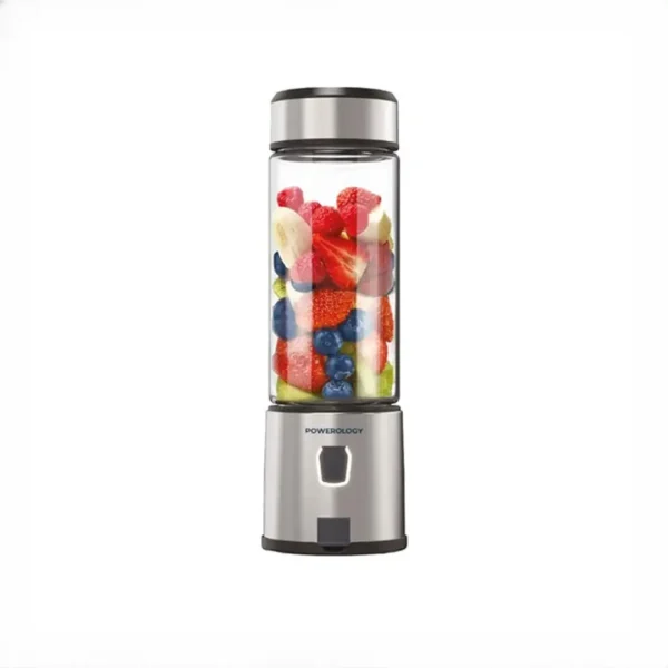 مخلوط کن شارژی 6 تیغه پاورولوژی Powerology 6 Blades Portable and Rechargeable Juicer and Blender P6BPJBK