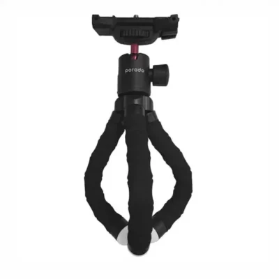 سه پایه دوربین و موبایل با پایه منعطف پرودو Porodo Flexible Versatile Tripod PD-TRPH-BK 2