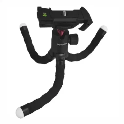 سه پایه دوربین و موبایل با پایه منعطف پرودو Porodo Flexible Versatile Tripod PD-TRPH-BK 3